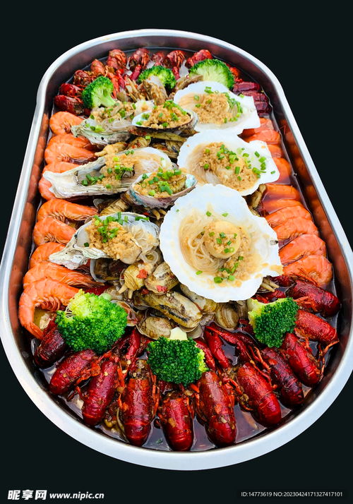 海鮮大拼盤攝影圖
